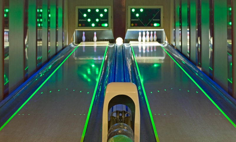 Bowlingbahn im Hotel Pfiffelburg
